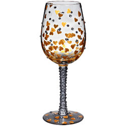 Lolita Heart Of Gold Wine Glass